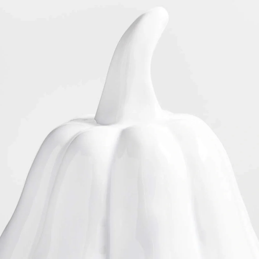 Crate&Barrel XLarge White Ceramic Gourd